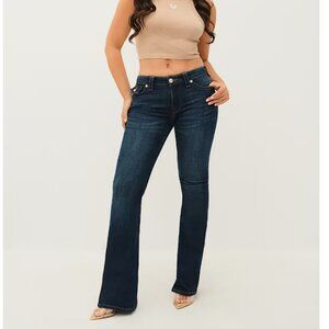 TRUE RELIGION JOEY MID RISE FLAP FLARE JEAN - VARIOUS SIZES - BNWT